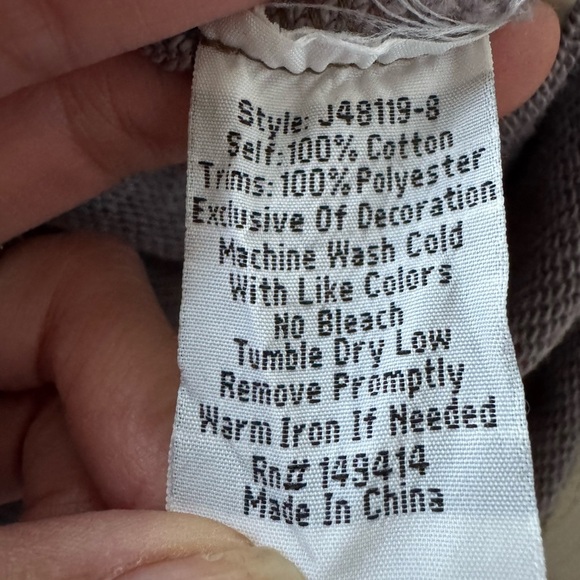 Johnny Was- Women’s Santal Camo Drawstring Turtleneck Sweatshirt Embroidered PM - Picture 9 of 10